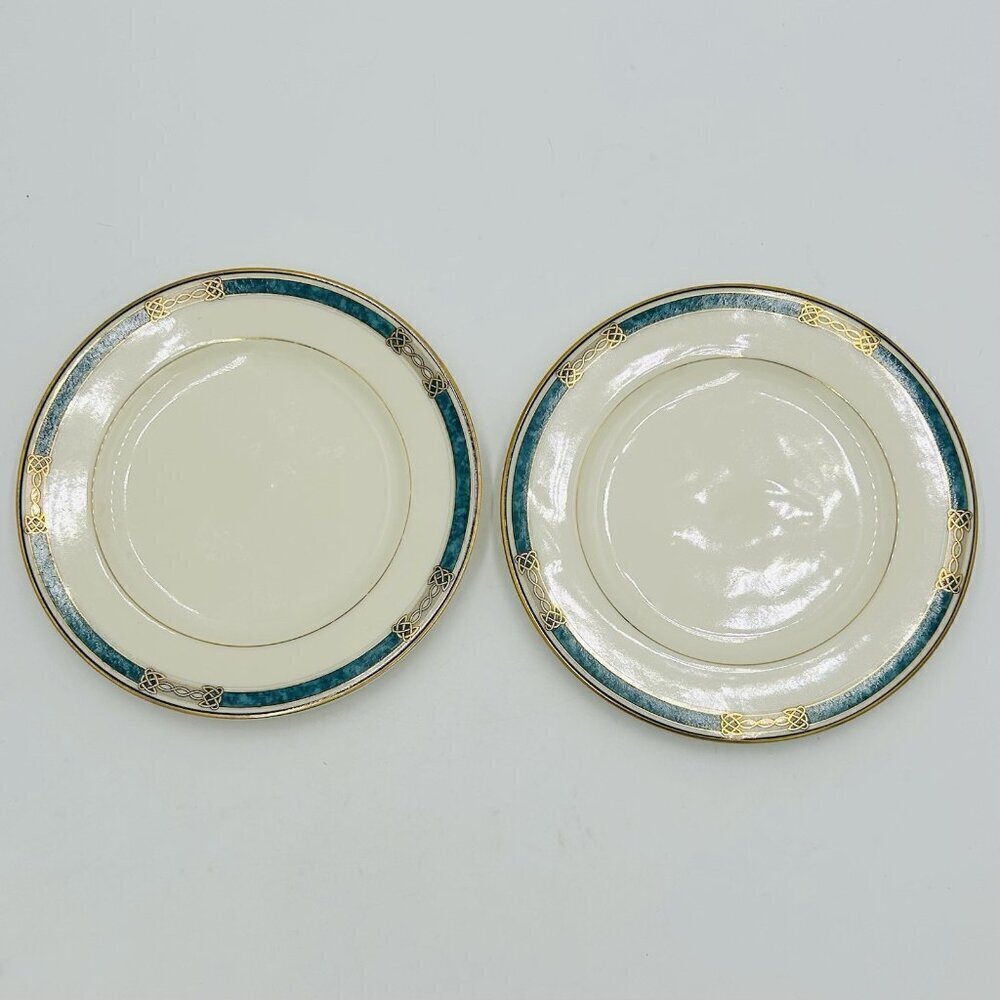 Mikasa Fine Ivory LAN18 GOLDEN LEGACY 8.25" Salad Plates Set of 2